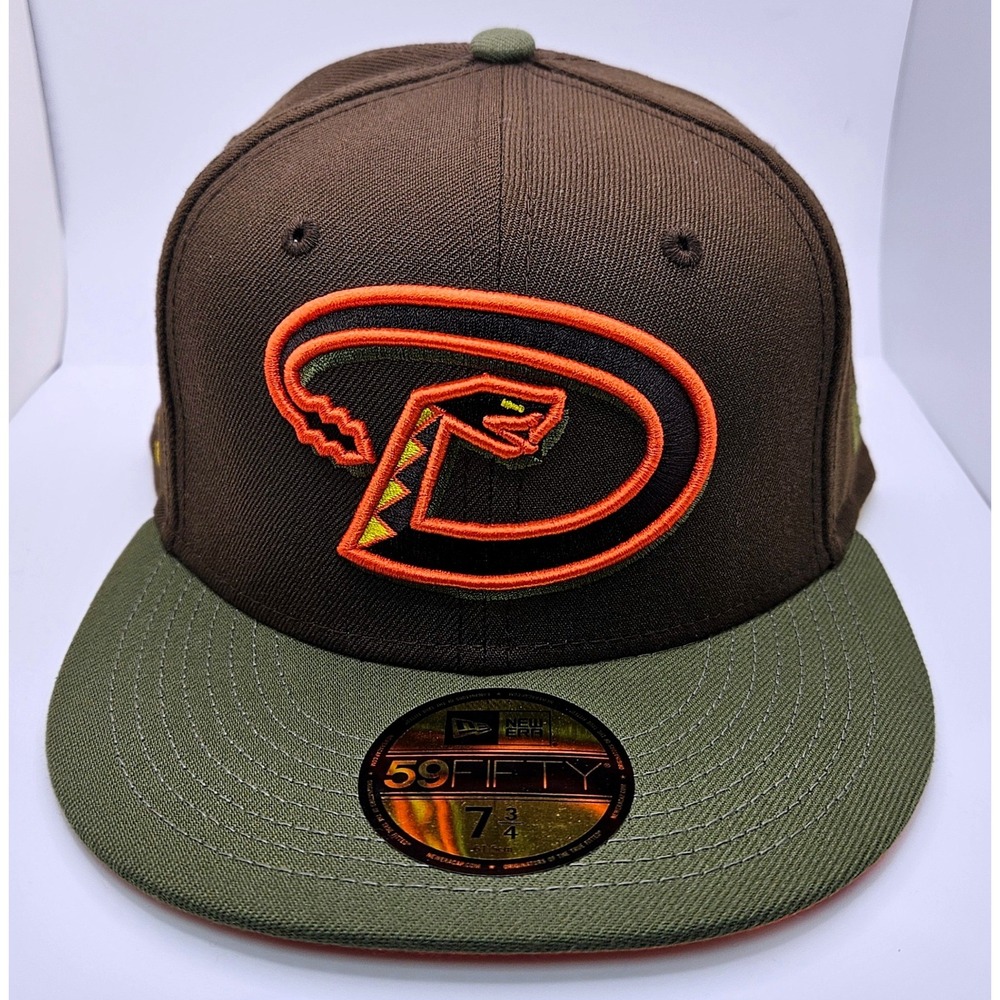 New Era 59FIFTY Arizona Diamondbacks 1998 Inaugural Patch Hat Brown Olive 7 3/4